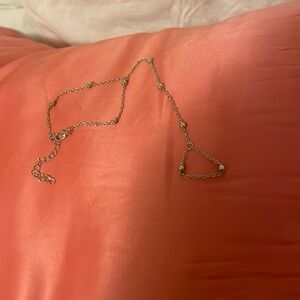 Silver Colour Hand Chain Bracelet / Ring